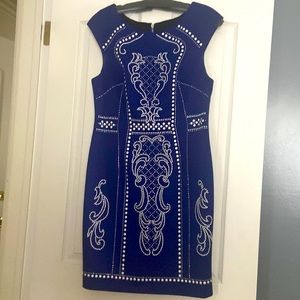 Royal blue dress size large Alexia Admor